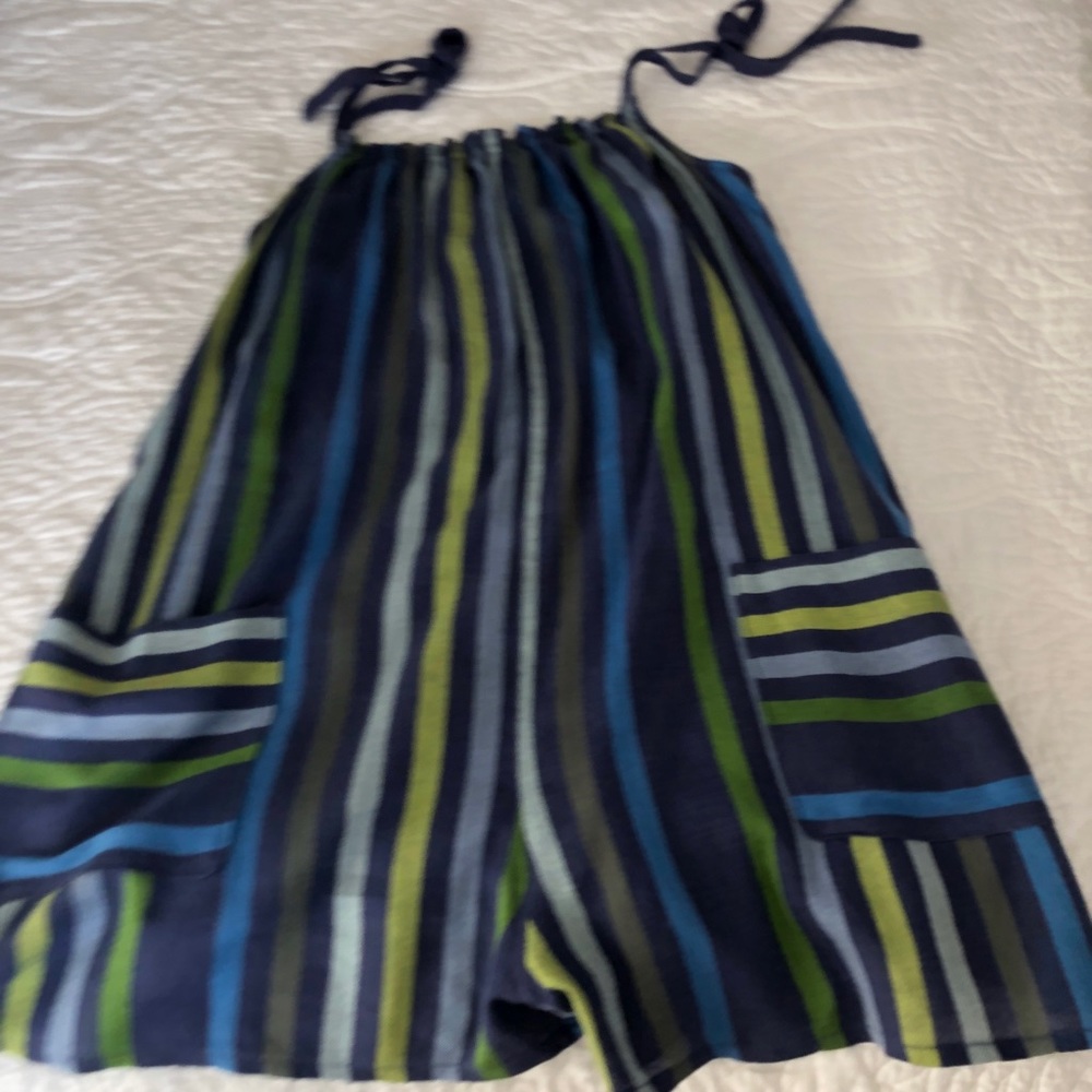 American Eagle Striped Romper